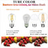 LiteHistory A15 LED Bulb 6W Equal E26 Bulb 60 Watt Non-Dimmable E26 Edison Bulb Neutral White 4000K Clear AC120V 600LM E26 LED Bulb for Ceiling Fa...