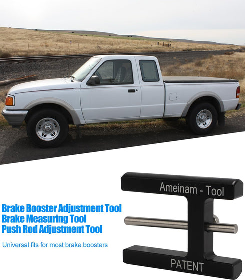 Brake Booster Adjustment Tool Brake Measuring Tool Push Rod Adjustment Tool Master Cylinder Push Rod Length Pin Depth Gauge Used For Adjusting Bra...