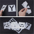 4 Inch Letter Stencils Numbers 36Pcs Alphabet Stencils Reusable Plastic Stencils Letters and Numbers Art Craft Stencil for Painting on Wood Wall C...