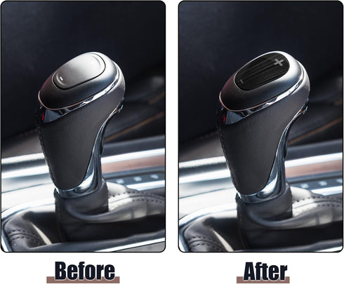 X AUTOHAUX Car Gear Shift Knob Cover Sticker Stainless Steel for Chevrolet Equinox 2018-2020 Black...