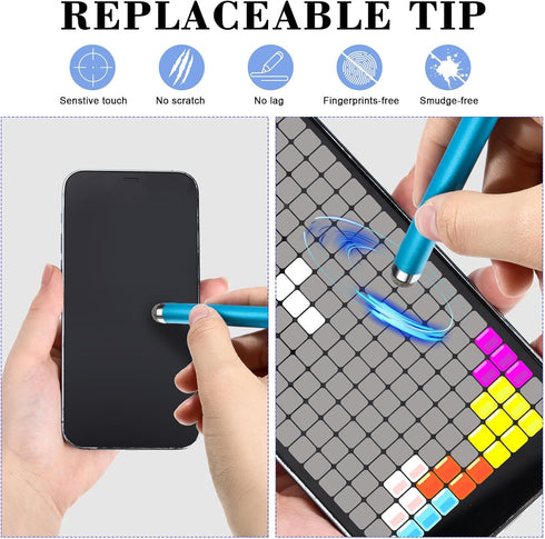 24 Pieces 0.30 Inch (Dia) Stylus Replacement Fiber Tip Compatible with MEKO and Bargains Dept 0.3-inch Tip Series Stylus......