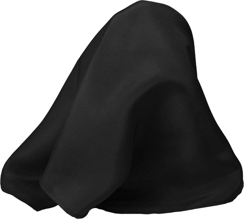 Fine Black 100% Silk Pocket Square for Men Full-Sized 17"x17"...