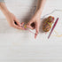 Divit Shilp Streamline Ergonomic Handle Crochet Hooks | Handcrafted 7’’ Purpleheart Wood Crochet Hook Knitting Needle, Craft Yarn Weave | Best Gif...