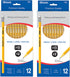 BAZIC Pencil #2 HB Pencils, Latex Free Eraser, Premium Wood Yellow Unsharpened Pencils for Exam School Office Sketching (12/Pack), 2-Packs...