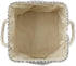 DII Polyester Container with Handles, Herringbone Storage Bin, Large Round, Small Square, Gray...