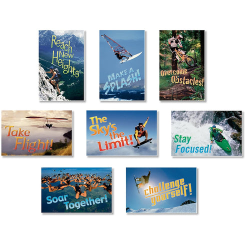North Star Teacher Resource NST3022 Extreme Motivators Bulletin Board Set, Set of 8 Posters...
