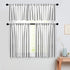 MRTREES Striped Sheer Valance Curtain, Rod Pocket Sheer Linen Textured Curtains Valance, Light Filtering Window Curtains Treatment for Bedroom/Liv...