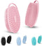 Silicone Body Scrubber, Shower Brush, Gentle Exfoliating Body Scrubber, Soft Silicone Loofah, Rich Lather, Long Lasting, Suitable for Sensitive Sk...