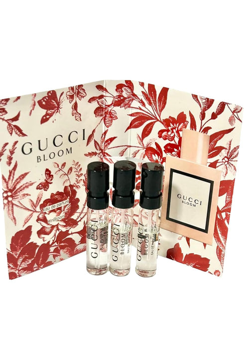 Gucci Bloom INTENSE Sample Perfume Women EDP Spray 1.5 ml / 0.05 oz - set of 3...