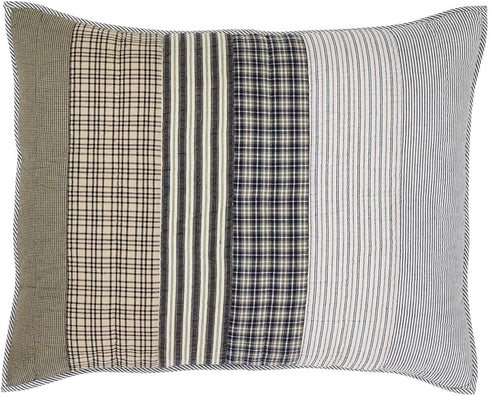 VHC Brands Ashmont Bedding Accessory Pillow Cover Sham for Bedroom Living Room Couch Farmhouse Decor (Standard)...