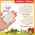36 Pcs Wooden Farm Animals Cutouts Unfinished Wood Cutouts to Paint Wood Animal Cutouts Crafts Farm Animals Party Supplies for Kids School Classro...