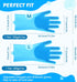 Pecute Pet Grooming Gloves 2 Pairs, Heat Resistant Cat Bathing Gloves with High-Density Teeth, Silicone Dog Bathing Gloves with Enhanced Five Fing...