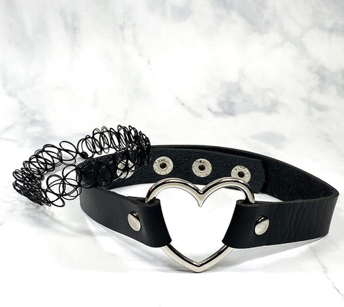BodyJ4You Tattoo Choker Leather Necklace Layered Set - 90s Choker Necklace 2000s Vintage Collar Necklace - Goth Punk Rock Anime Cosplay - Women Te...