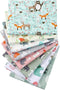Hanjunzhao Cute Animals Print Quilting Fabric, Pre-cut Fat Quarters Fabric Bundles for Quilting Sewing,18 x 22 inches...