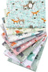 Hanjunzhao Cute Animals Print Quilting Fabric, Pre-cut Fat Quarters Fabric Bundles for Quilting Sewing,18 x 22 inches...