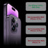 iPhone 14 Pro Max Tempered Glass Screen Protector (6.7 inch) - 9H Hardness, Oleophobic Coating, Scratch-Resistant, Ultra-Clear, Bubble-Free Instal...