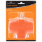 Kingman Orange 3-Outlet Heavy Duty Plug Adapter Grounded Power Tap (1 Pack) 125V / 15A / 1875W...