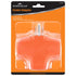Kingman Orange 3-Outlet Heavy Duty Plug Adapter Grounded Power Tap (1 Pack) 125V / 15A / 1875W...