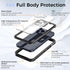 iPhone 15 Pro Max Case Waterproof, IP68 Waterproof Case for iPhone 15 Pro Max, iPhone 15 Pro Max Case with Kickstand, Impact Resistant TPU + PC Ca...