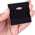Super Z Outlet Black Velvet Plastic Display Cards for Earrings, Jewelry Accessories, 2" x 2" (100 Pk)...