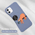 JOYLAND Blue Soft Liquid Silicone Rubber Slim Phone Case Cover with Microfiber Linin for iPhone XR Case Cute Sloth in The Tree Coffee Phone Cover ...