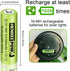 Henreepow Rechargeable AA Batteries, Ni-MH Double A Solar Batteries High Capacity 1.2V Pre-Charged for Outdoor Solar Lights, String Lights?Pathway...