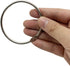 3Inch (12 Pack) Loose Leaf Binder Rings, Nickel Plated Steel Binder Rings, Keychain Key Rings, Metal Book Rings, Silver, for School, Home, or Offi...