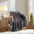 KMUSET Fleece Blanket Throw Size Dark Grey Lightweight Super Soft Cozy Fuzzy Bed Blankets Microfiber Factory Shop...