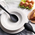 2PCS Black Silicone Spoons, Heat Resistant Spoons Silicone Cooking Spoon for Kitchen Cooking Serving Baking Stirring...