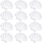 12PCS Non-Slip Bathtub Stickers: Sea Shell Shaped Safety Shower Treads, Adhesive Appliques Bathroom Floor Decal, White Anti Slip Shower Strips...