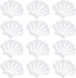 12PCS Non-Slip Bathtub Stickers: Sea Shell Shaped Safety Shower Treads, Adhesive Appliques Bathroom Floor Decal, White Anti Slip Shower Strips...