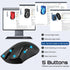 2.4GHz Silent Wireless Mouse, 1200 DPI Optical Sensor Cordless Mouse with USB Receiver, Ergonomic Grips, Portable Travel Computer Mouse for Laptop...