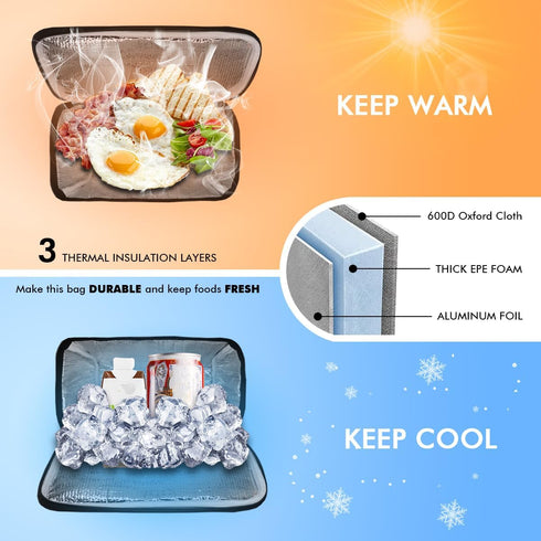 Bike Handlebar Bag, Bike Basket Front, Scooter Bag with Bike Phone Mount, Bike Cooler Bicycle Basket Road Mountain Bike Pouch Pack Cycling Accesso...