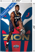 Trends International NBA New Orleans Pelicans - Zion Williamson 19 Wall Poster, 22.375" x 34", Premium Poster & Clip Bundle...