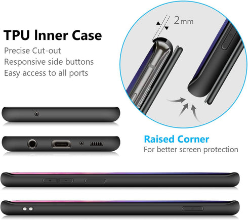 OCASE Compatible with Samsung Galaxy S10 Plus Case - Leather Flip Wallet with Card Slot, Kickstand & TPU Shockproof Interior (Black)...