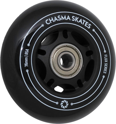 Flux 2 76mm RipStik Wheels 85A for Ripsurf Caster Board, RipStik Wave Board, or Crazy Cart Wheels Replacement, 2 Pack with Bearings...