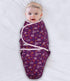 The Peanutshell Swaddle Blankets for Baby Girls, Cheetah & Ditsy Floral, 3 Pack Wrap Set, 2 Sizes (Medium/Large)...