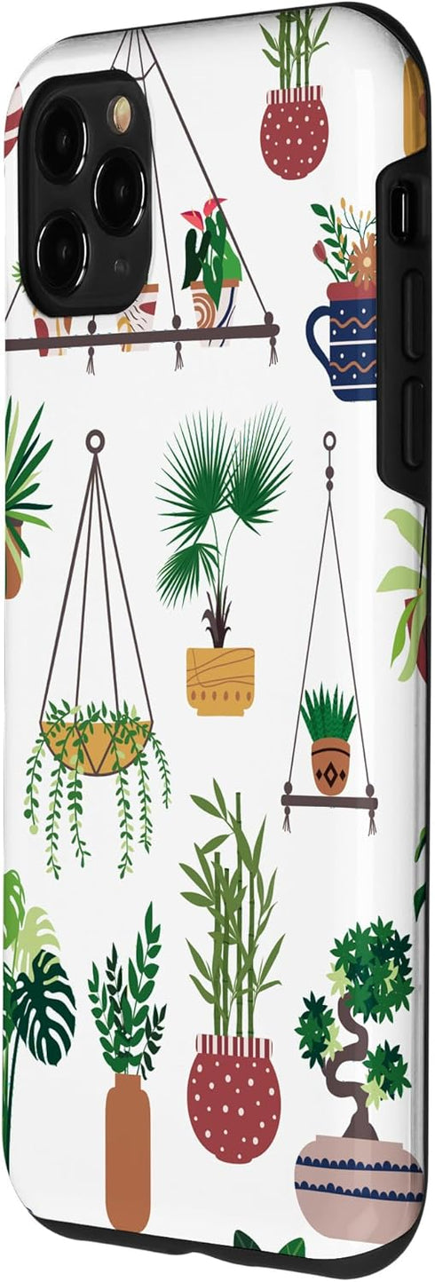 iPhone 11 Pro Max Indoor and Outdoor Plant Illustrations | Boho Nature Art Case...