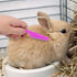 4 Pieces Bunny Grooming Kit with Rabbit Grooming Brush Pet Hair Remover Pet Nail Clipper Pet Comb Shampoo Bath Brush with Adjustable Ring Handle f...