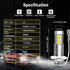 H3 LED Fog Light Bulbs, 2000 Lumens Extremely Bright 3030-SMD H3 LED Bulbs with Projector for Auto Motorcycle Cars Trucks SUV Fog DRL Lights(6000K...