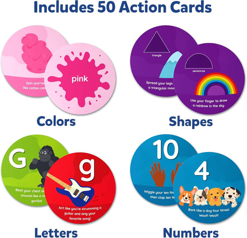 Skillmatics Flash Cards for Toddlers - Jump & Learn Letters, Numbers, Shapes & Colors, Preschool Learning, Travel Toys, Gifts for Kids Ages 2, 3, ...