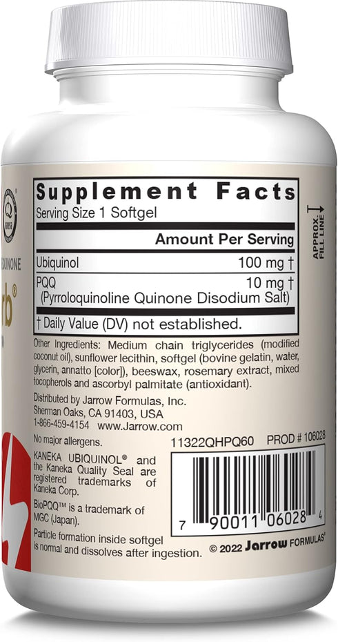 Jarrow Formulas Energy Optimizer with Cordyceps, Reishi, Lions Mane, Shiitake, King Trumpet, and Turkey Tail Mushrooms, Dietary Supplement with As...