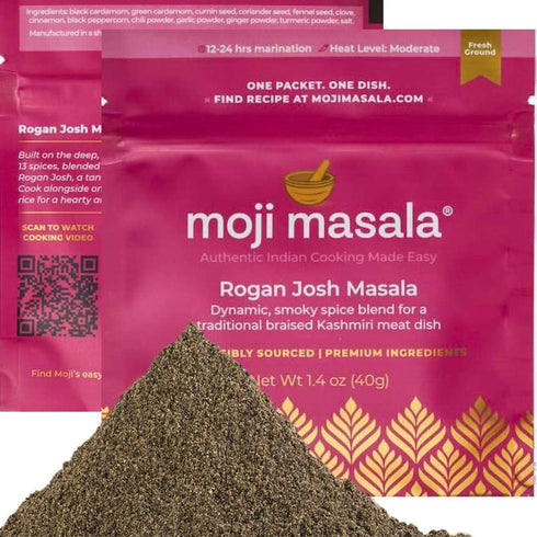 moji masala Indian Spice Kits – Rogan Josh Masala Spice Blend – Smoky Indian Spice Mix for a Kashmir Meat Dish – Authentic Indian Seasoning Sets –...