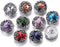 10pcs New Flower Style with Crystal Snap Buttons Charms fit Snap Bracelet Bangles Necklace...