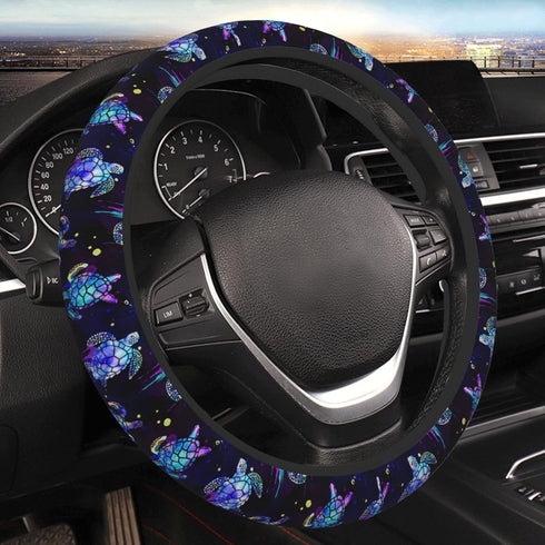 Sea Turtle Steering Wheel Cover Anti-Slip,Sweat Absorption Universal 15 inch Steering Wheel Covers Cute car Accessories for Men Women...