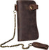 Mens Wallet with Chain Leather Long Bifold Trucker Wallet Vintage Biker Money Clip with Zipper...