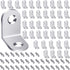 40PCS L Bracket Corner Brace, Stainless Steel Corner Bracket, Metal Joint Right Angle Bracket Fastener for Wood Chair Bookshelf Furniture Cabinet ...