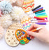 HERZWILD 30Pcs Easter Unfinished Wood Slices Eggs Easter Wooden Eggs Hanging Pendants Decorations Easter Crafts Kits Easter Egg Shape Cutouts Pend...