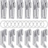 Honeydak Military P38 Can Openers with Key Ring 2 Styles Camping Can Openers Stainless Steel Portable Survival Army Backpack for Travel(12 Pieces)...