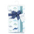 Hudson Baby Unisex Baby Cotton Flannel Burp Cloths, Soft Teal Dino, One Size...